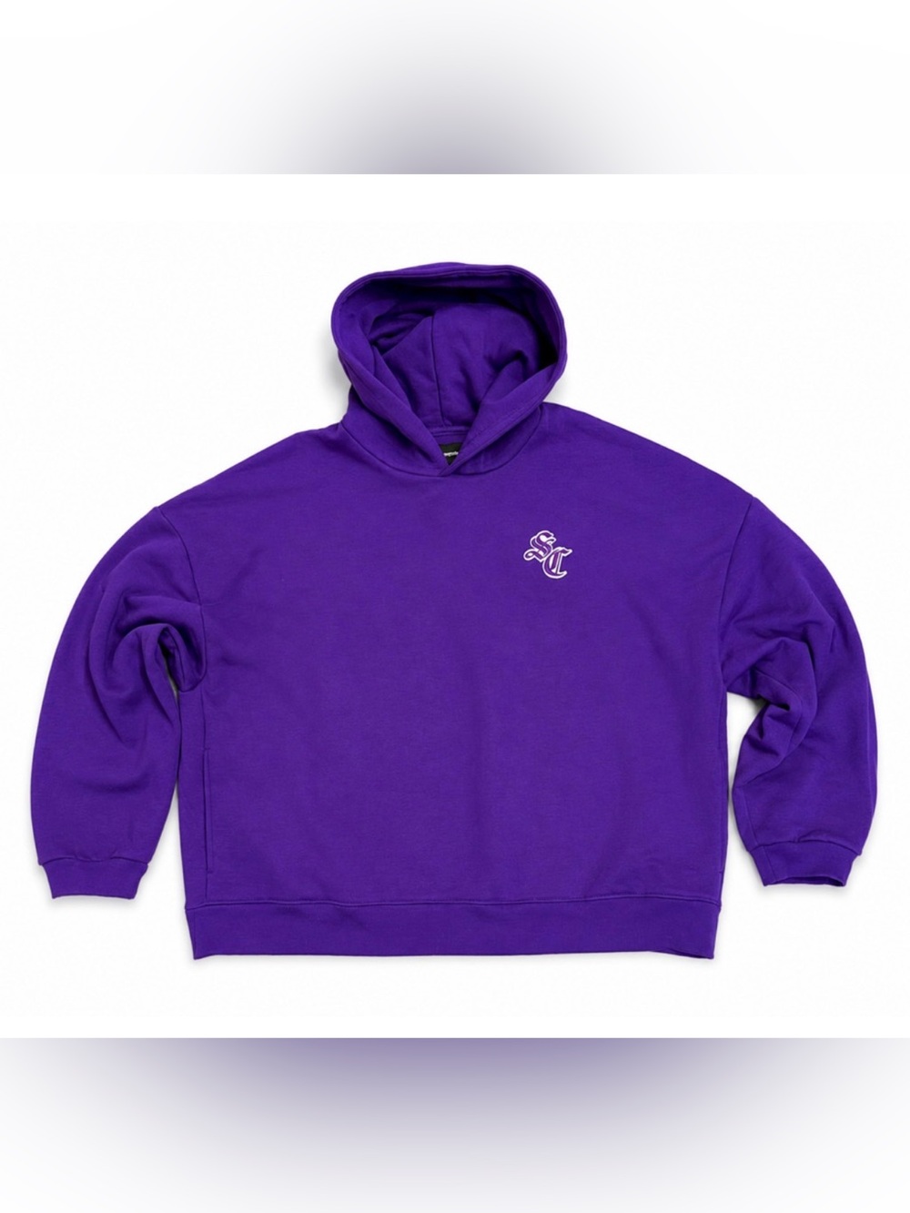 NEW STANDARD CLOTH URBAN OUTFITTERS PURPLE LUDLOW LOGO HOODIE SWEATSHIRT SZ XL